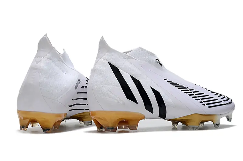 Adidas Predator Edge+ Laceless FG - White/Black/Gold