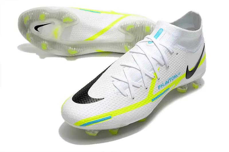 Nike Phantom GT 2 Elite DF FG - White/Electric Green/Sapphire Blue