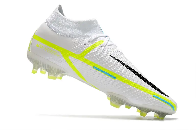 Nike Phantom GT 2 Elite DF FG - White/Electric Green/Sapphire Blue