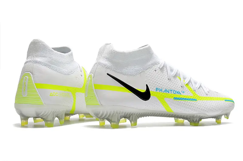 Nike Phantom GT 2 Elite DF FG - White/Electric Green/Sapphire Blue