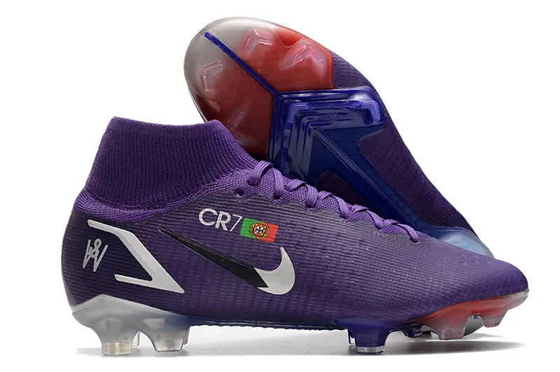 CR7 x Nike Mercurial Superfly 8 Elite FG - Purple/Vibrant Violet/Crisp White