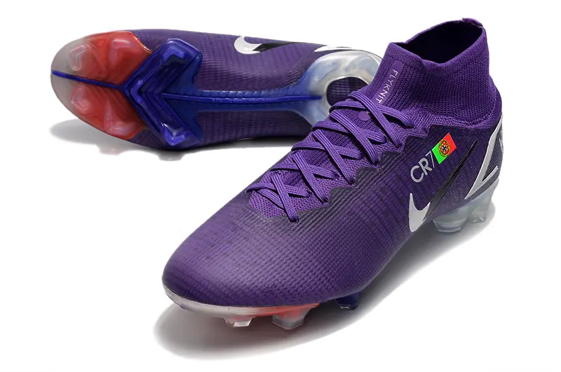 CR7 x Nike Mercurial Superfly 8 Elite FG - Purple/Vibrant Violet/Crisp White