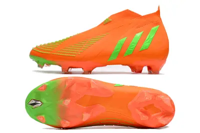 Adidas Predator Edge+ Laceless FG - Orange/Bright Neon/Green Flash