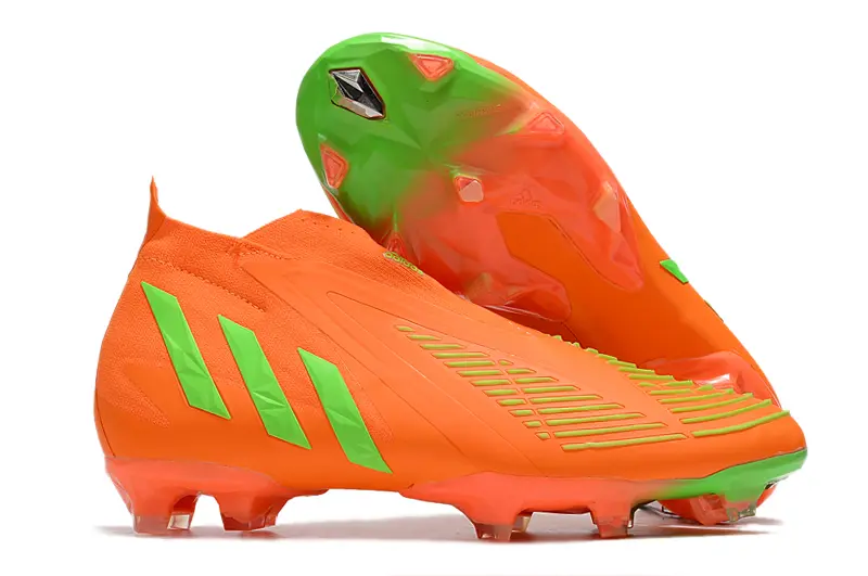 Adidas Predator Edge+ Laceless FG - Orange/Bright Neon/Green Flash