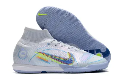 Nike Air Zoom Mercurial Superfly 9 Elite IC - Blue/Ice Blue/Neon Yellow