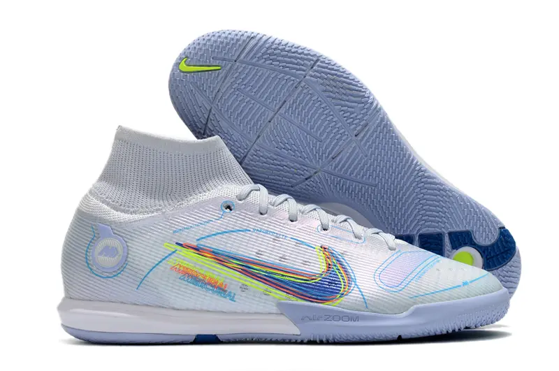 Nike Air Zoom Mercurial Superfly 9 Elite IC - Blue/Ice Blue/Neon Yellow