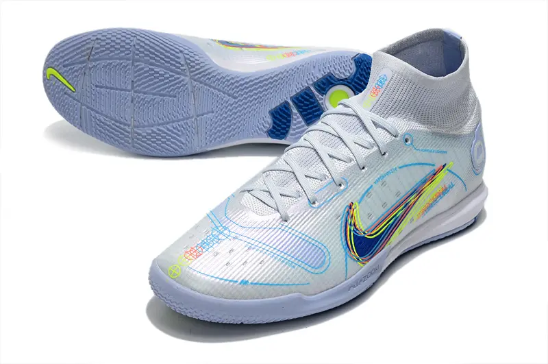 Nike Air Zoom Mercurial Superfly 9 Elite IC - Blue/Ice Blue/Neon Yellow