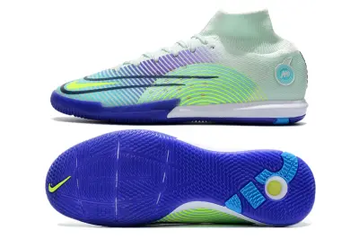 Nike Air Zoom Mercurial Superfly 9 Elite IC - Aqua/Electric Green/Navy Blue