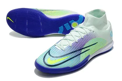 Nike Air Zoom Mercurial Superfly 9 Elite IC - Aqua/Electric Green/Navy Blue