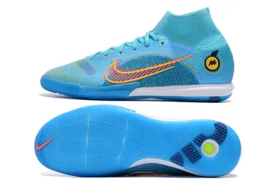 Nike Air Zoom Mercurial Superfly 9 Elite IC - Aqua/Electric Blue/Neon Orange