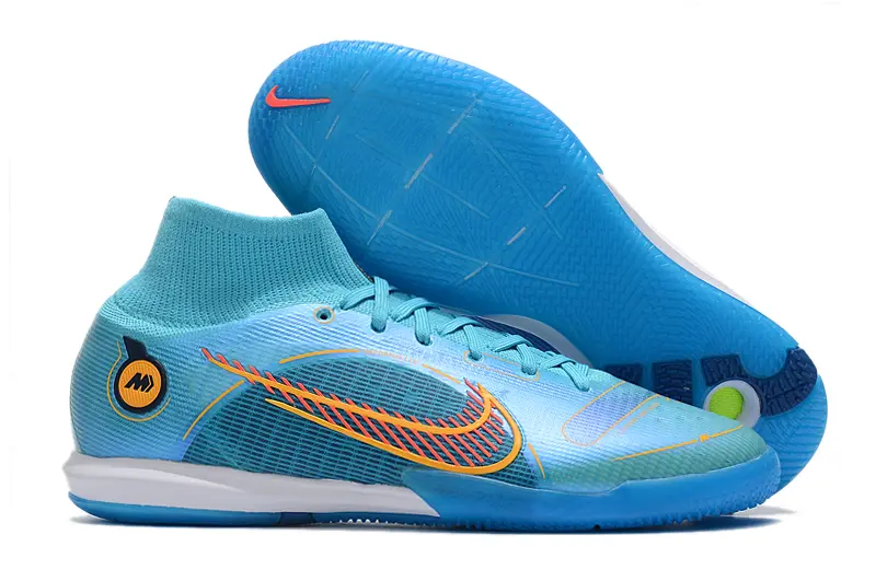 Nike Air Zoom Mercurial Superfly 9 Elite IC - Aqua/Electric Blue/Neon Orange