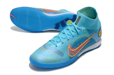 Nike Air Zoom Mercurial Superfly 9 Elite IC - Aqua/Electric Blue/Neon Orange