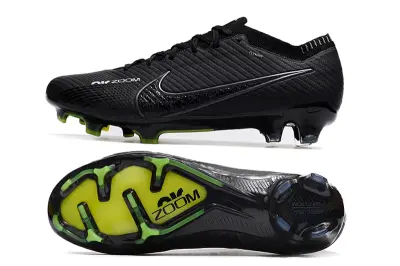 Nike Air Zoom Mercurial Vapor 15 Elite FG - Black/Vibrant Green/Glossy Black