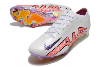Nike Air Zoom Mercurial Vapor 15 Elite FG - White/Electric Coral/Reflective Prism