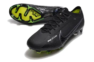 Nike Air Zoom Mercurial Vapor 15 Elite FG - Black/Lime Green/Metallic Silver