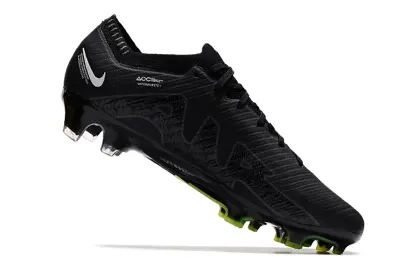 Nike Air Zoom Mercurial Vapor 15 Elite FG - Black/Lime Green/Metallic Silver