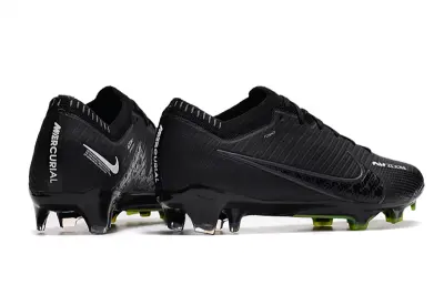 Nike Air Zoom Mercurial Vapor 15 Elite FG - Black/Lime Green/Metallic Silver
