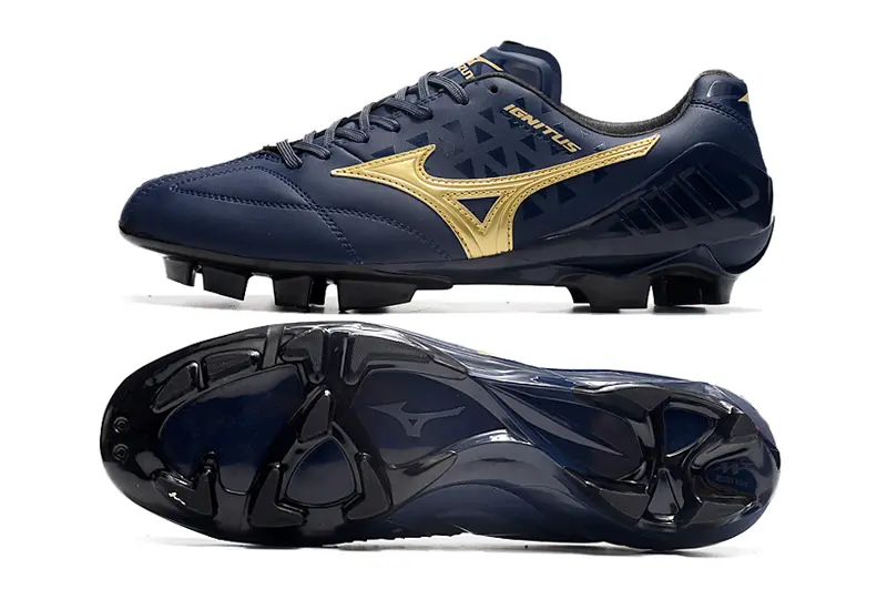 Mizuno Wave Ignitus FG - Navy/Gold Accent/Navy Blue