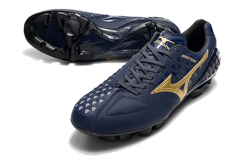 Mizuno Wave Ignitus FG - Navy/Gold Accent/Navy Blue