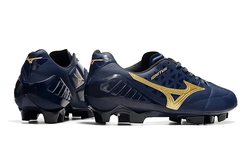 Mizuno Wave Ignitus FG - Navy/Gold Accent/Navy Blue