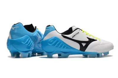 Mizuno Wave Ignitus FG - White/Electric Green/Blue Lagoon